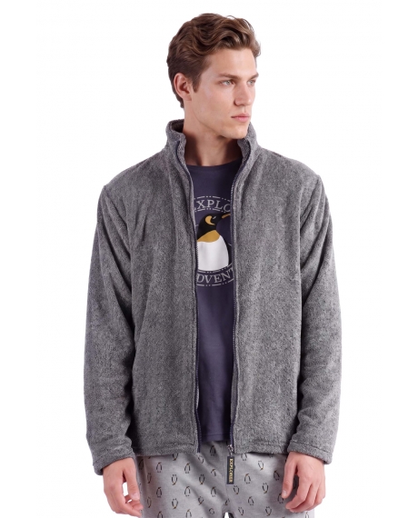 ADMAS Bata Manga Larga Calentita Explorer para Hombre GRIS