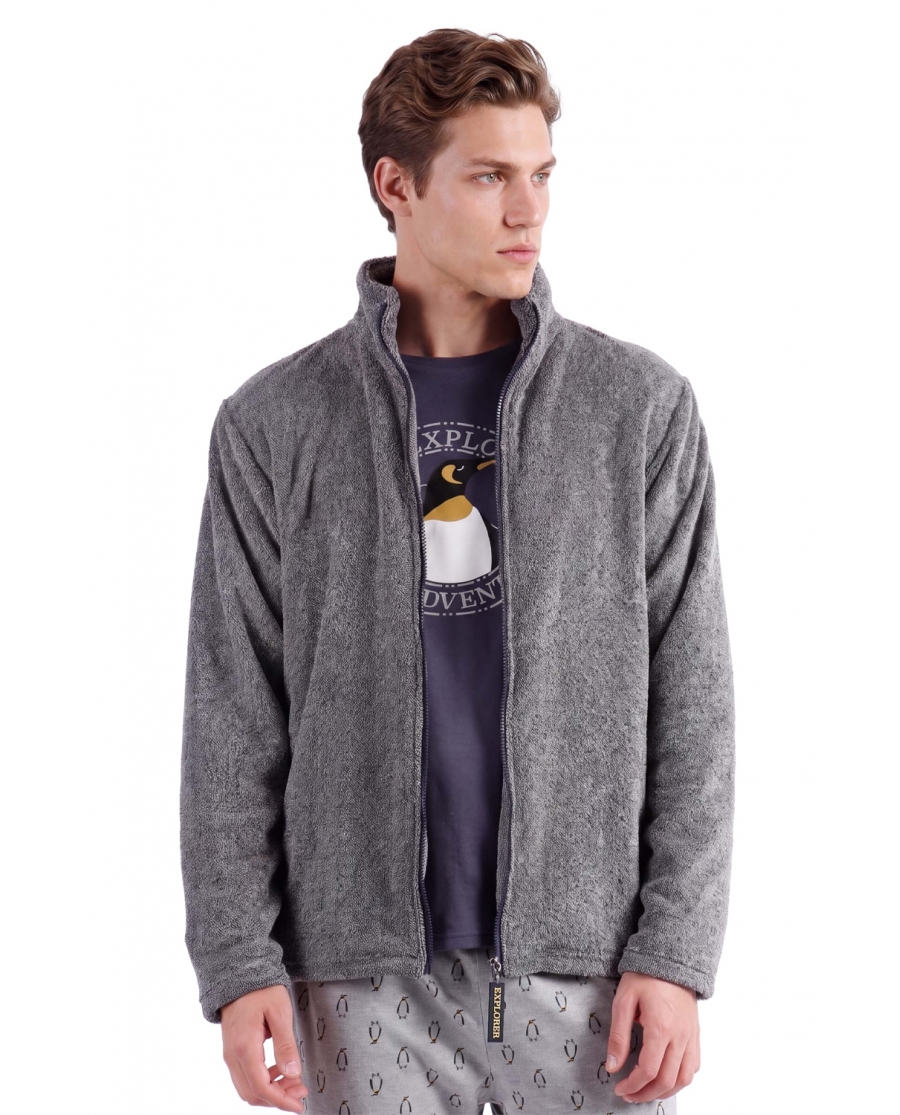 ADMAS Bata Manga Larga Calentita Explorer para Hombre GRIS