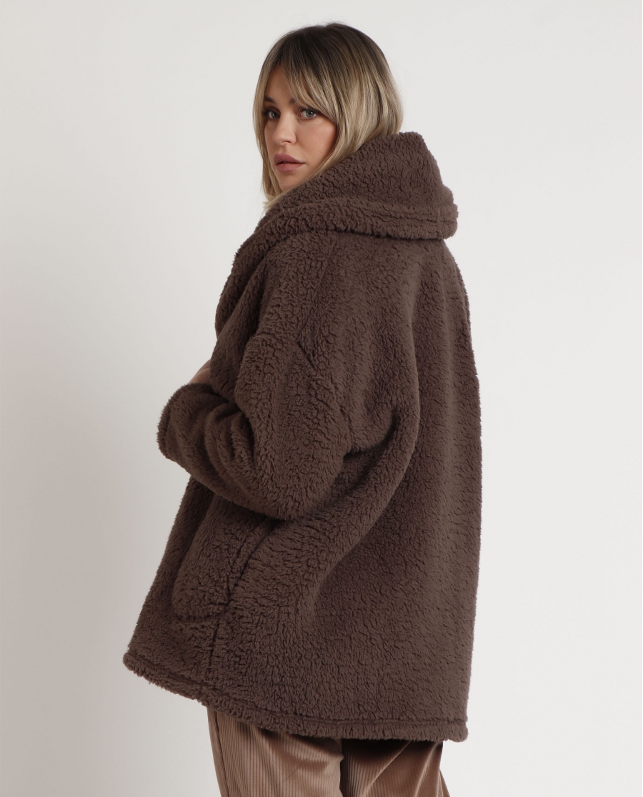 ADMAS CLASSIC Bata Manga Larga Calentita Relax Home para Mujer CHOCOLATE