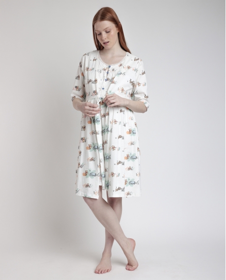 DISNEY Bata Manga Francesa Maternity Just For You para Mujer CRUDO