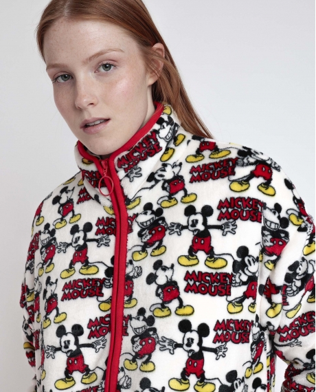 DISNEY Bata Manga Larga Calentita Best Mickey para Mujer ROJO 2