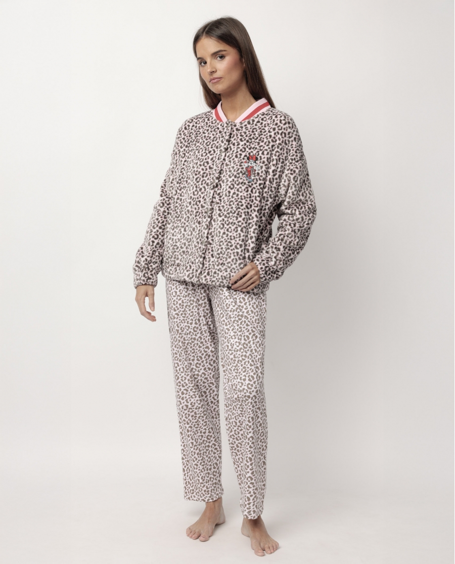 DISNEY Bata Manga Larga Calentita Minnie Skin para Mujer PIEL