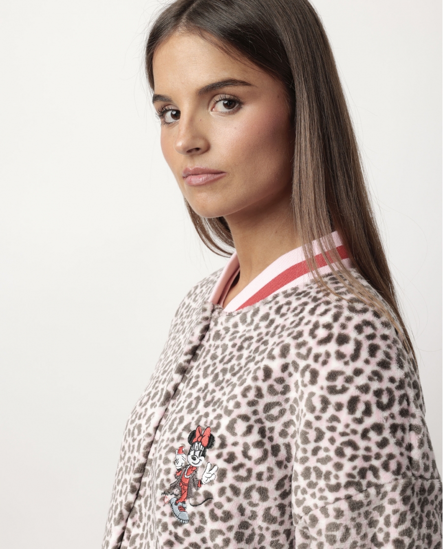 DISNEY Bata Manga Larga Calentita Minnie Skin para Mujer PIEL