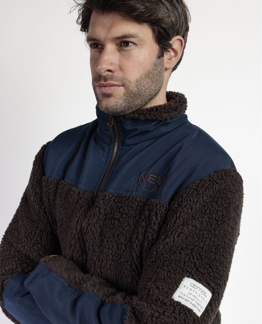 NEW PLAN Chaqueta Manga Larga Calentita Amber para Hombre MARRON
