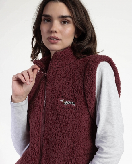 ADMAS Chaleco Calentito Dog Home para Mujer MARRON 2