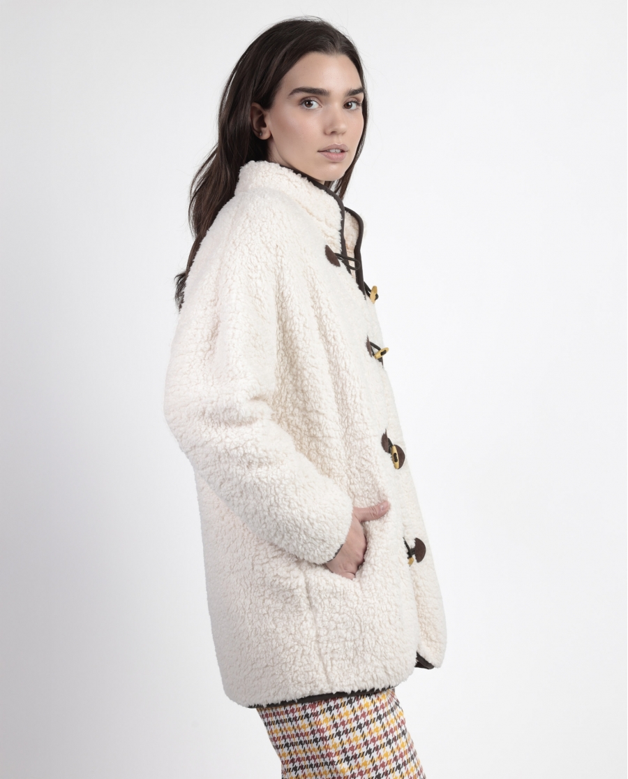 ADMAS Bata Manga Larga Calentita Lou Lou Returns para Mujer BEIGE
