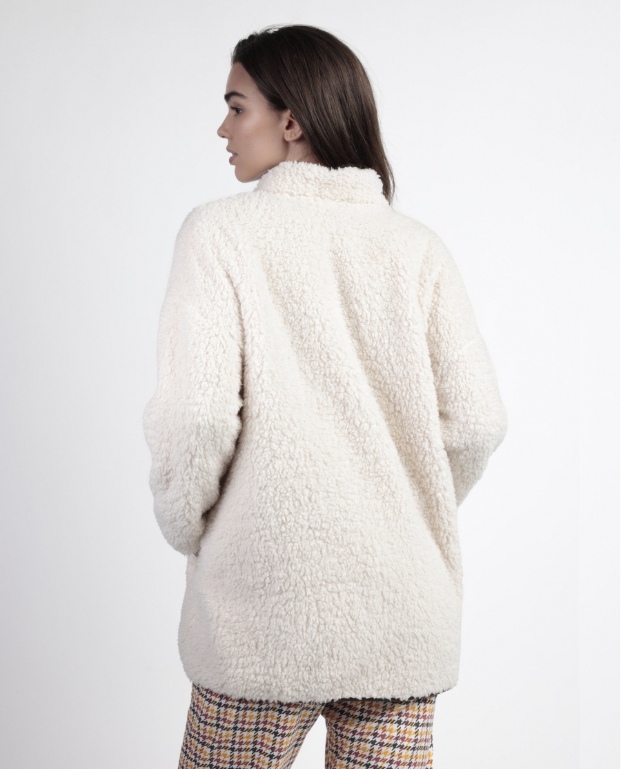 ADMAS Bata Manga Larga Calentita Lou Lou Returns para Mujer BEIGE