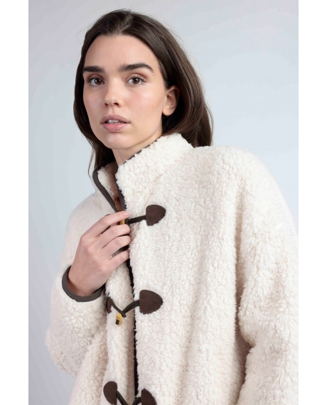 ADMAS Bata Manga Larga Calentita Lou Lou Returns para Mujer BEIGE 2