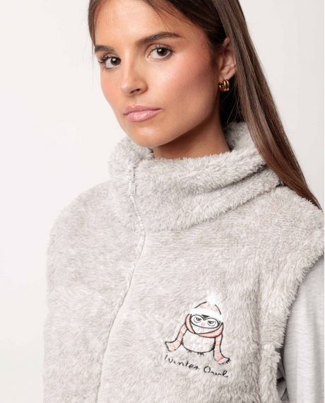 ADMAS Chaleco Calentito Winter Owl para Mujer GRIS JASPE 2