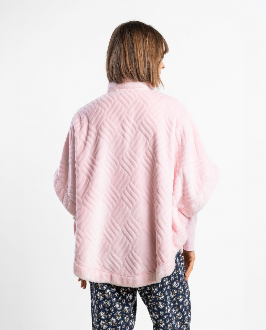ADMAS Bata Capa Manga Francesa Dark Liberty para Mujer ROSA