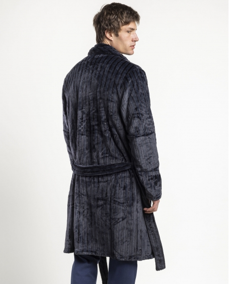 ADMAS CLASSIC Bata Calentita Manga Larga Everlane para Hombre MARINO 2