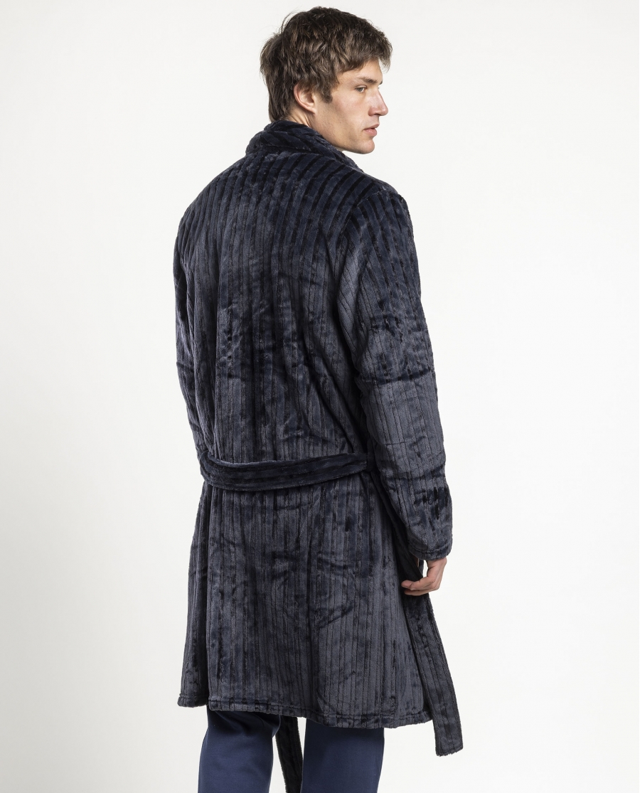 ADMAS CLASSIC Bata Calentita Manga Larga Everlane para Hombre MARINO