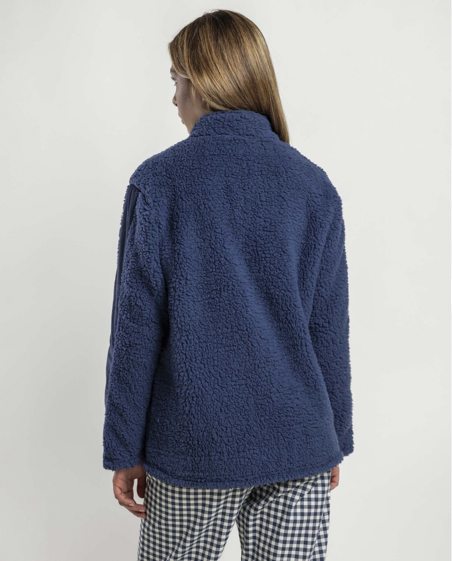 ADMAS Bata Calentita Manga Larga Ski Club para Mujer AZUL