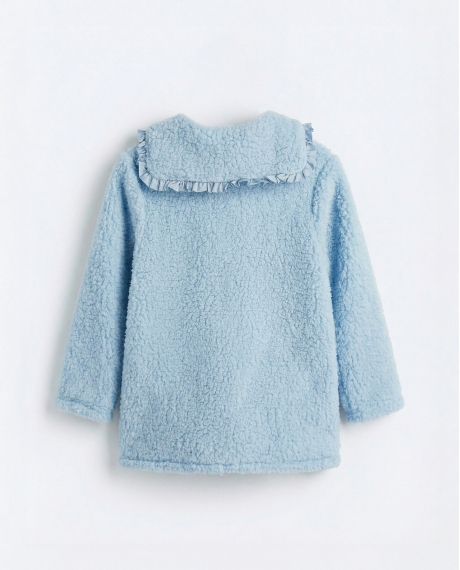 DISNEY Bata Calentita Manga Larga Sherpa Coquette Friends para Niña AZUL 2