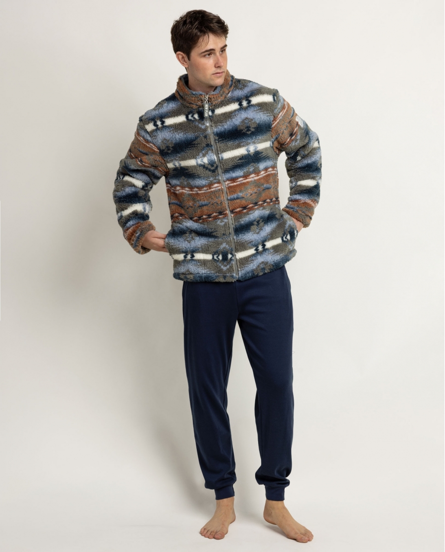 NEW PLAN Bata Calentita Manga Larga Terrain para Hombre CAQUI