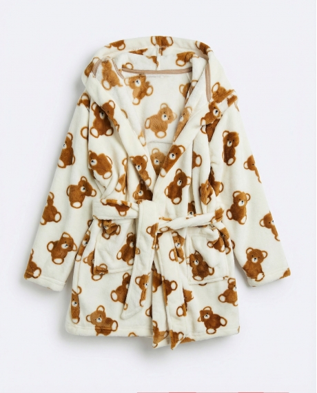 ADMAS Bata Calentita Manga Larga Bear Hugs para Niña CRUDO