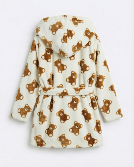 ADMAS Bata Calentita Manga Larga Bear Hugs para Niña CRUDO 2