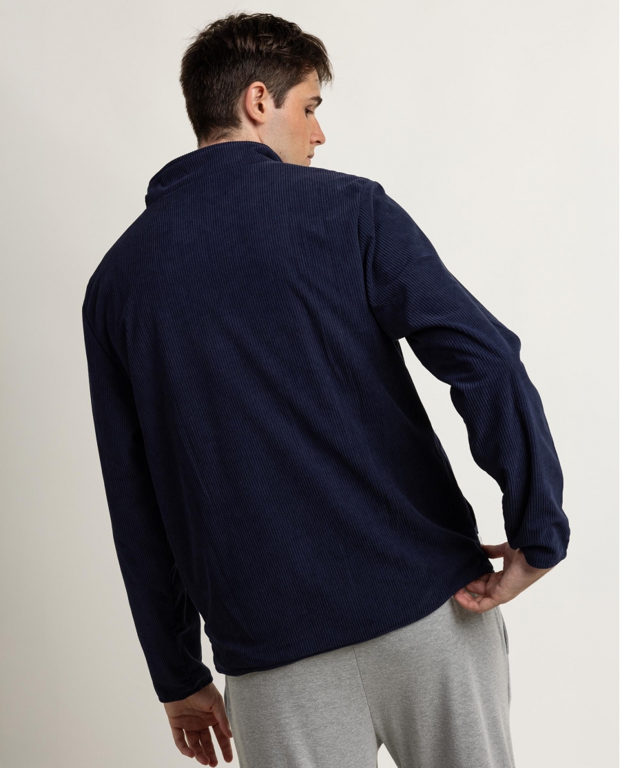 NEW PLAN Chaqueta Manga Larga Corduroy para Hombre MARINO
