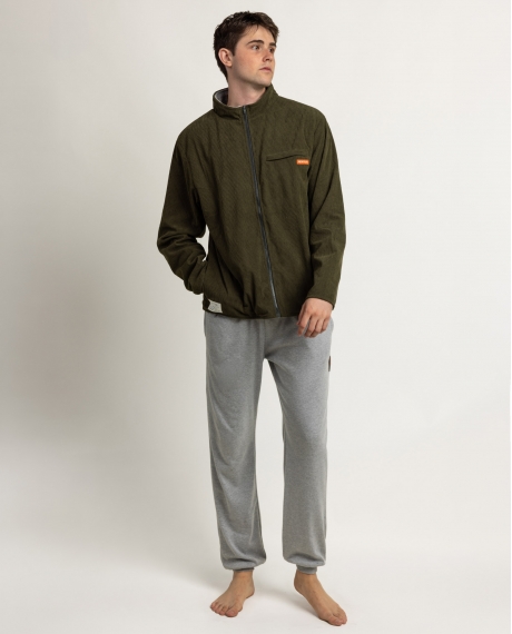 NEW PLAN Chaqueta Manga Larga Corduroy para Hombre CAQUI