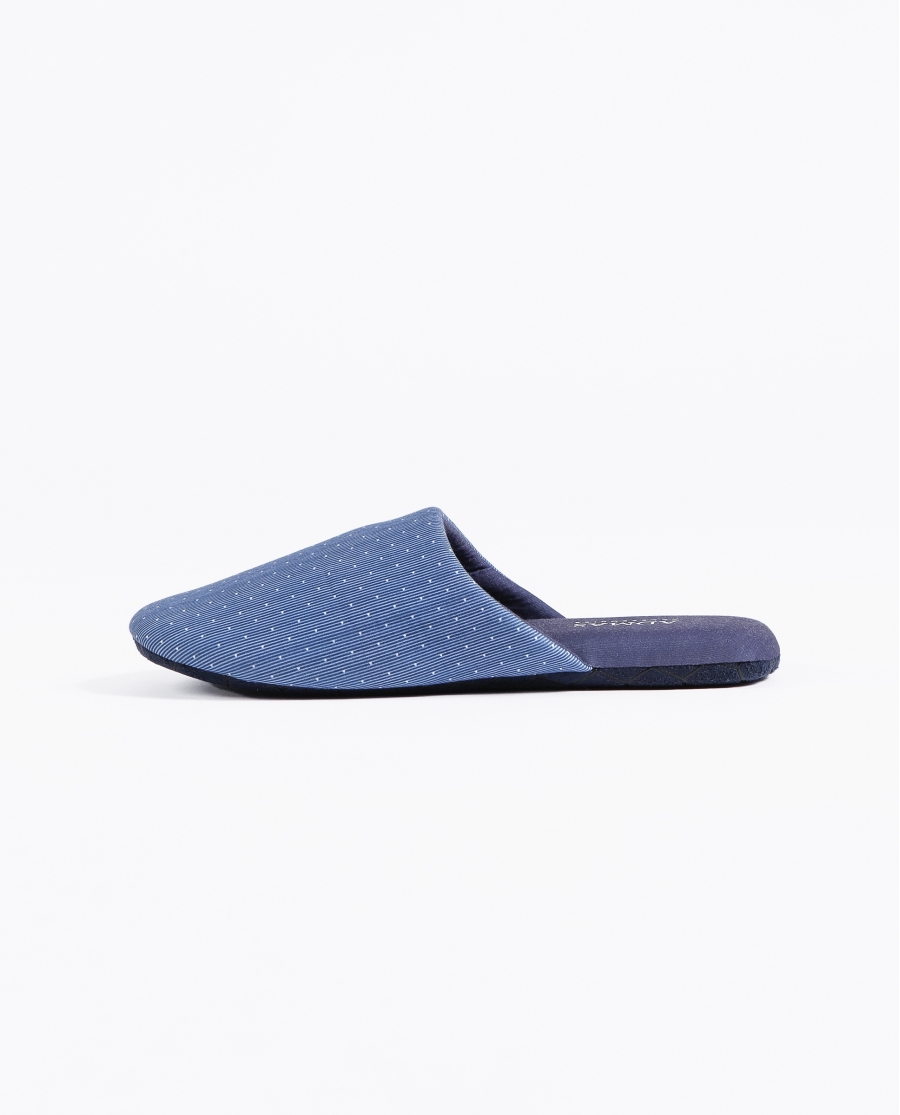 ADMAS Zapatillas De Estar Por Casa Stripes & Dots para Hombre AZUL