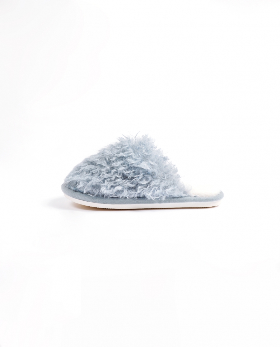 ADMAS Zapatillas De Estar Por Casa Borreguito para Mujer AZUL