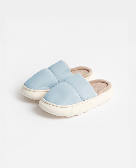 ADMAS Zapatillas De Estar Por Casa Acolchada para Mujer AZUL