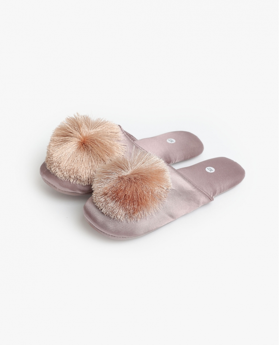 ADMAS Zapatillas de Novia de Satén para Mujer PIEDRA