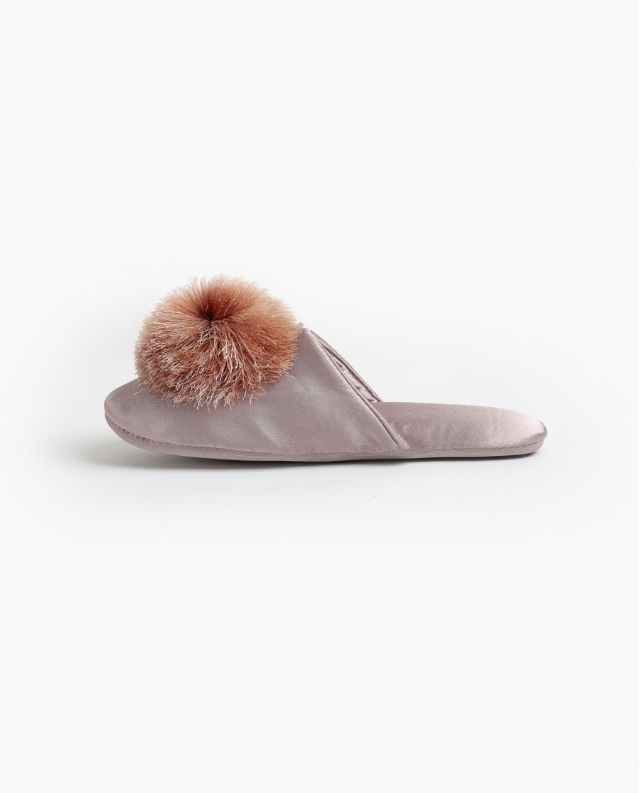 ADMAS Zapatillas de Novia de Satén para Mujer PIEDRA