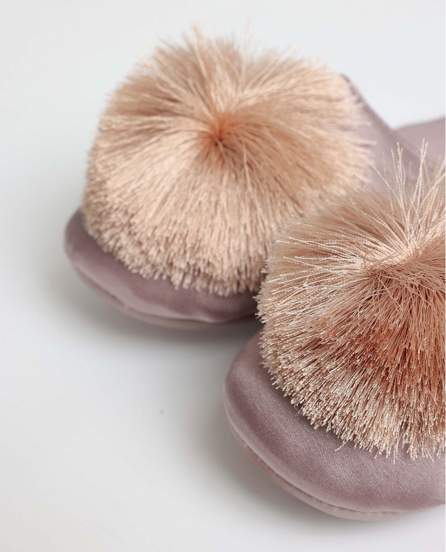 ADMAS Zapatillas de Novia de Satén para Mujer PIEDRA