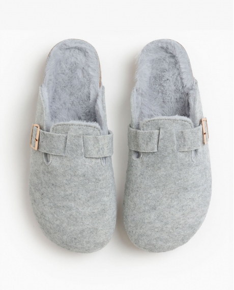 ADMAS Zapatillas De Estar Por Casa Nordic para Mujer GRIS