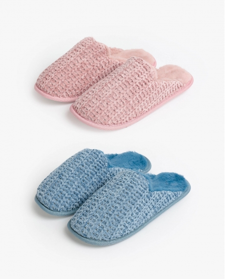 ADMAS Zapatillas De Estar Por Casa Punto para Mujer, (Caja 6 unidades) SURTIDO