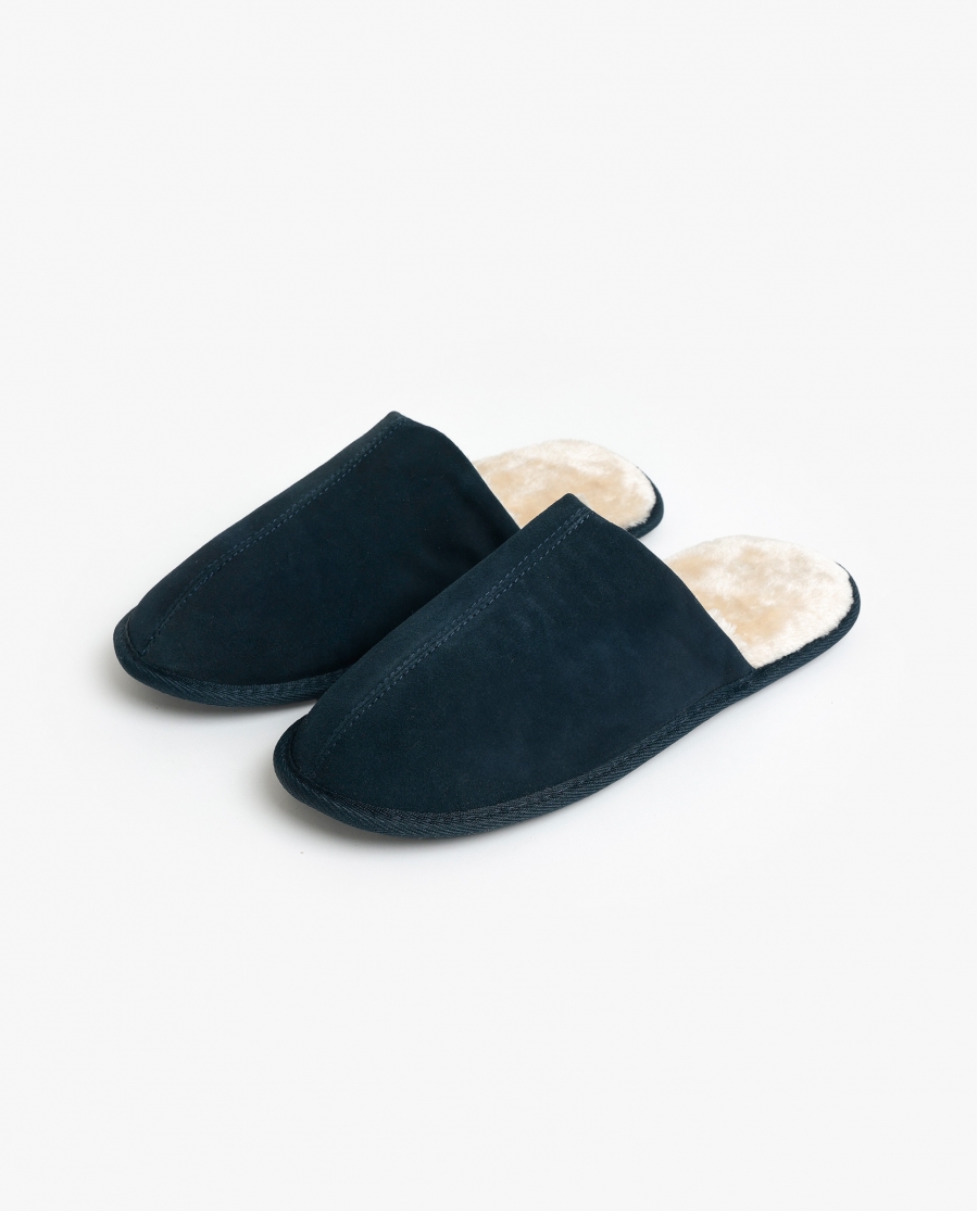 ADMAS Zapatillas De Estar Por Casa Ante Navy para Hombre MARINO