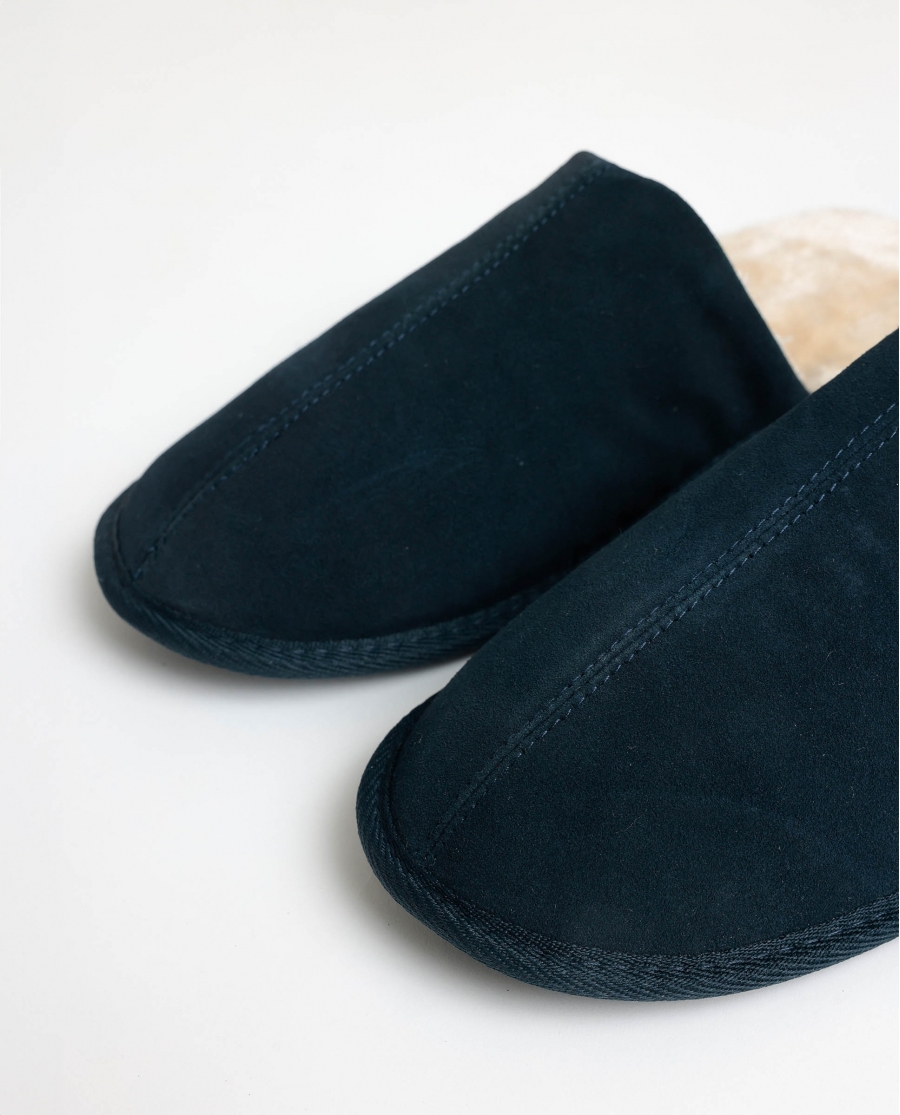 ADMAS Zapatillas De Estar Por Casa Ante Navy para Hombre MARINO