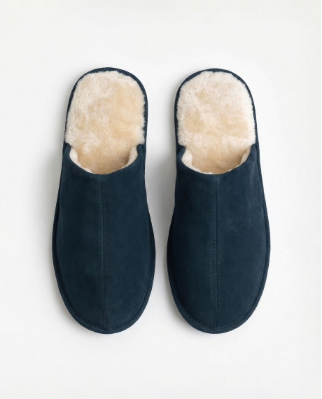 ADMAS Zapatillas De Estar Por Casa Ante Navy para Hombre, (Caja 6 unidades) SURTIDO