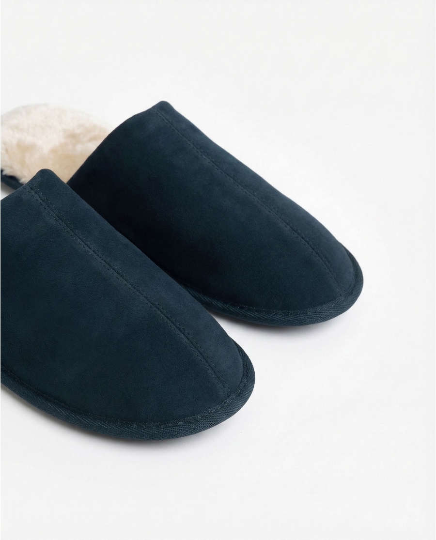 ADMAS Zapatillas De Estar Por Casa Ante Navy para Hombre, (Caja 6 unidades) SURTIDO