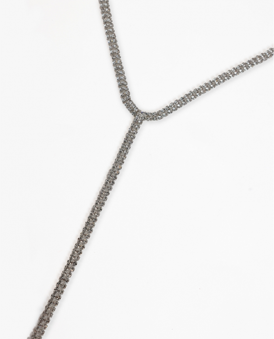 ADMAS Colgante Cristal para Mujer, (Caja 6 unidades) PLATA