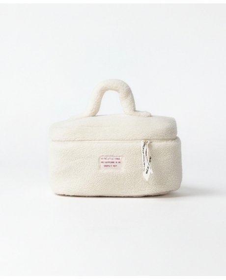 ADMAS Neceser Compacto Sherpa Fuzzy Chic CRUDO