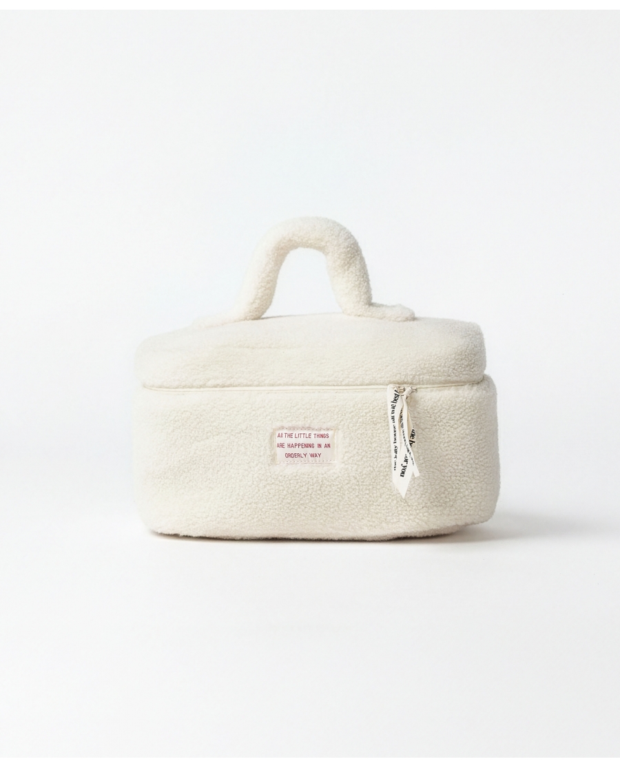 ADMAS Neceser Compacto Sherpa Fuzzy Chic CRUDO