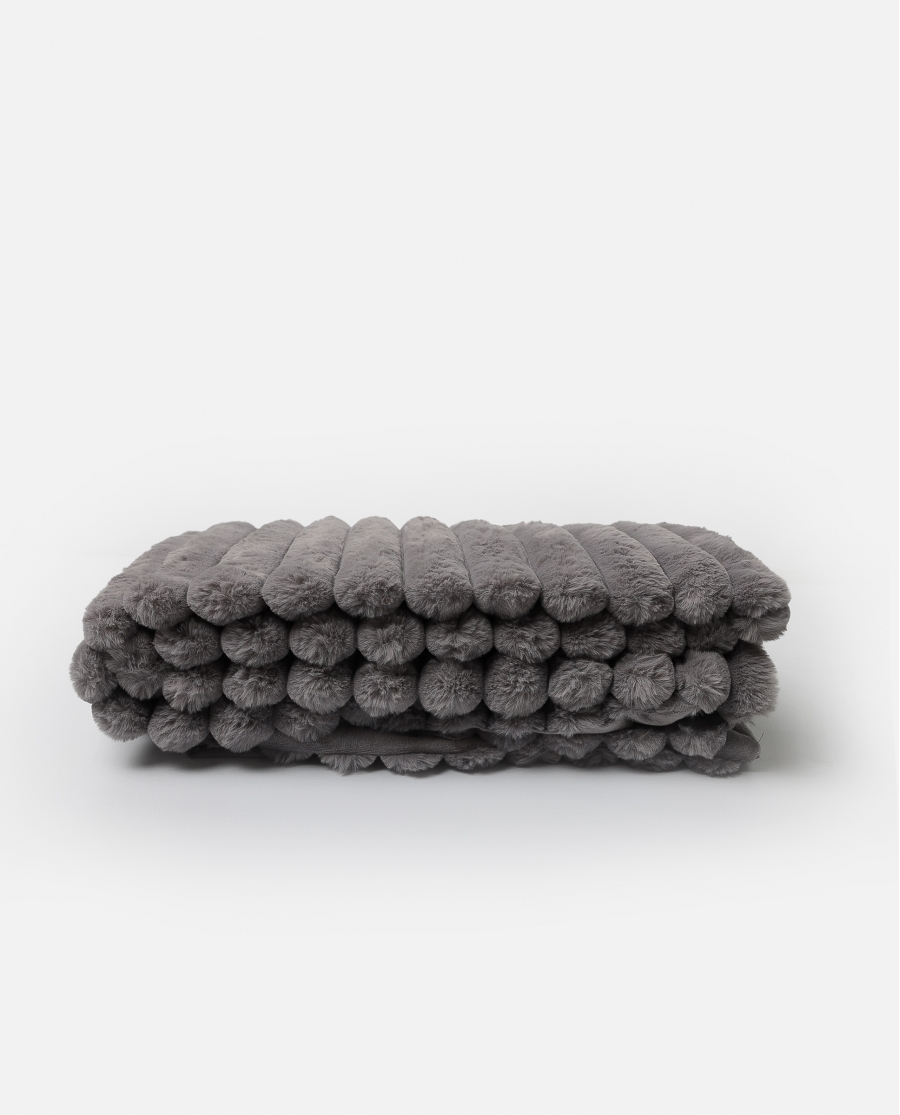 ADMAS Manta Doble Cara Rabbit Stripe GRIS
