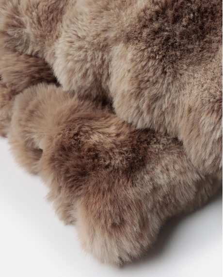 ADMAS Manta Doble Cara Bubble Rabbit MARRON 2