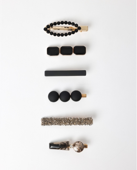 ADMAS Set de Ganchitos Glam Luxe, (Caja de 12 unidades) SURTIDO