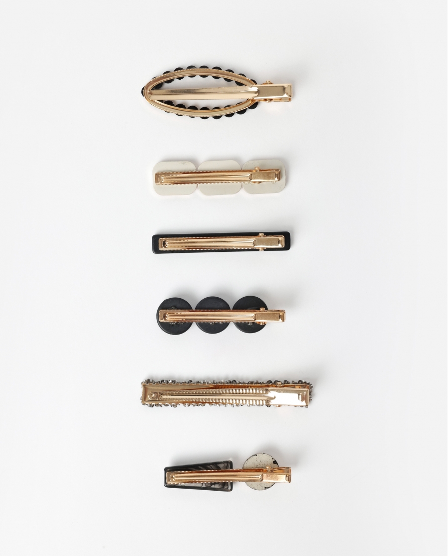 ADMAS Set de Ganchitos Glam Luxe, (Caja de 12 unidades) SURTIDO