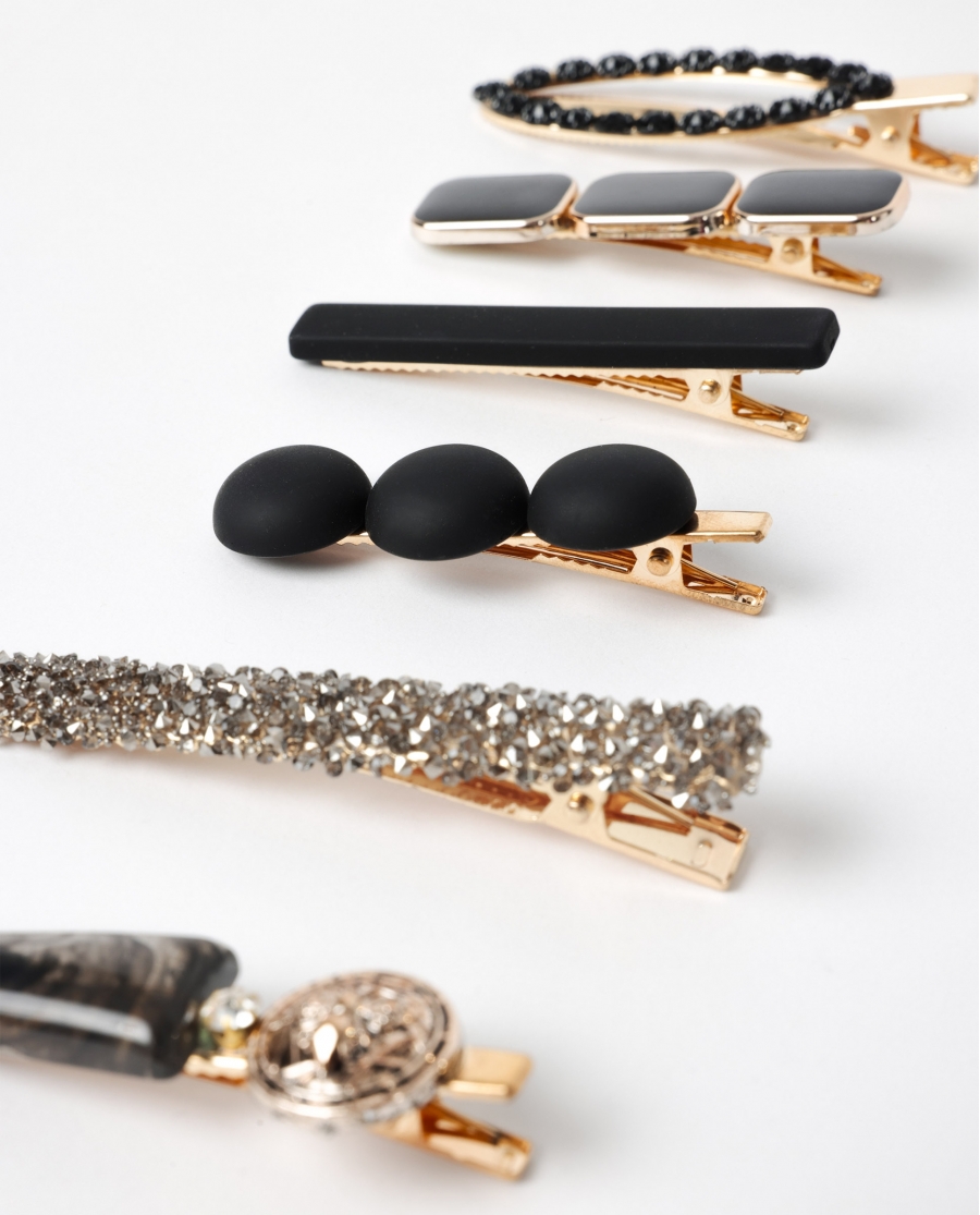 ADMAS Set de Ganchitos Glam Luxe, (Caja de 12 unidades) SURTIDO