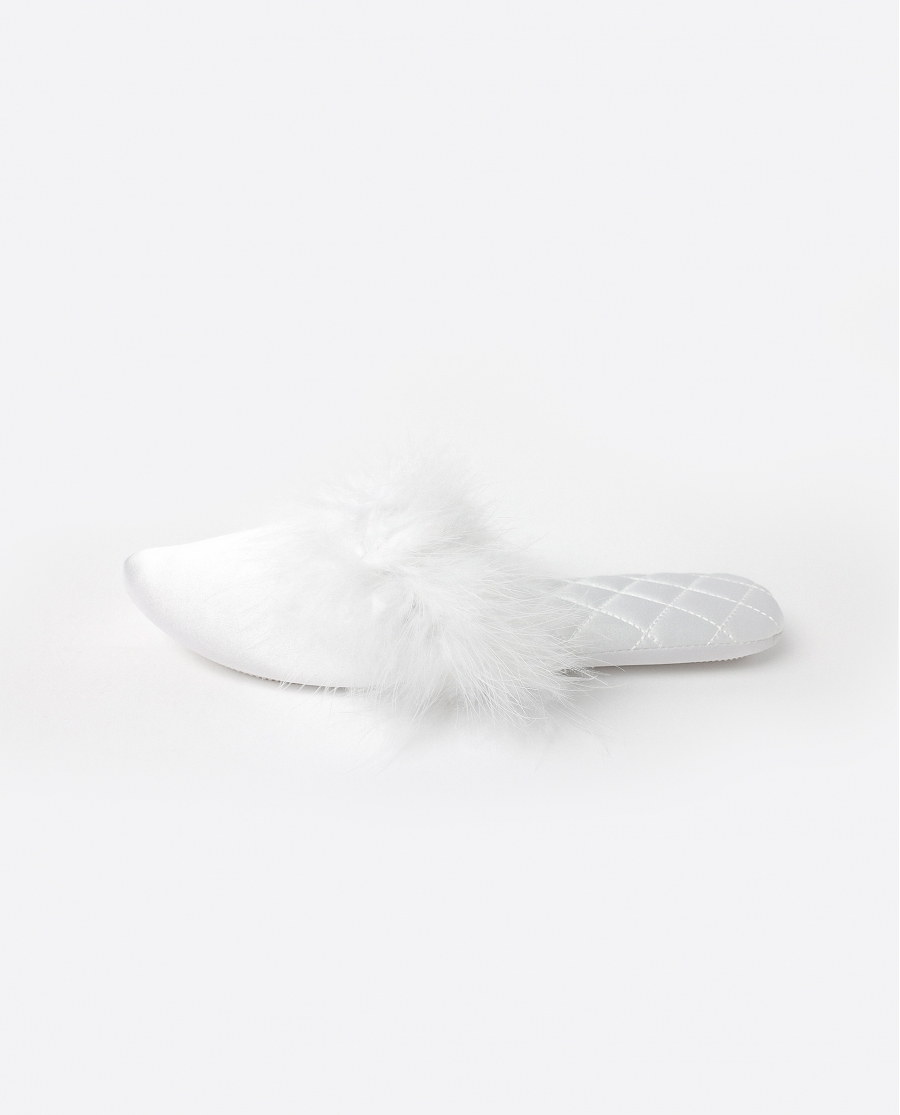 ADMAS Zapatillas de Novia de Satén Pluma para Mujer (Caja 6 unidades) SURTIDO