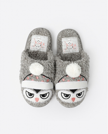 ADMAS Zapatillas De Estar Por Casa Winter Owl para Mujer, (Caja 6 unidades) SURTIDO