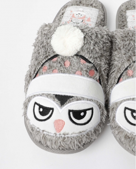 ADMAS Zapatillas De Estar Por Casa Winter Owl para Mujer, (Caja 6 unidades) SURTIDO 2