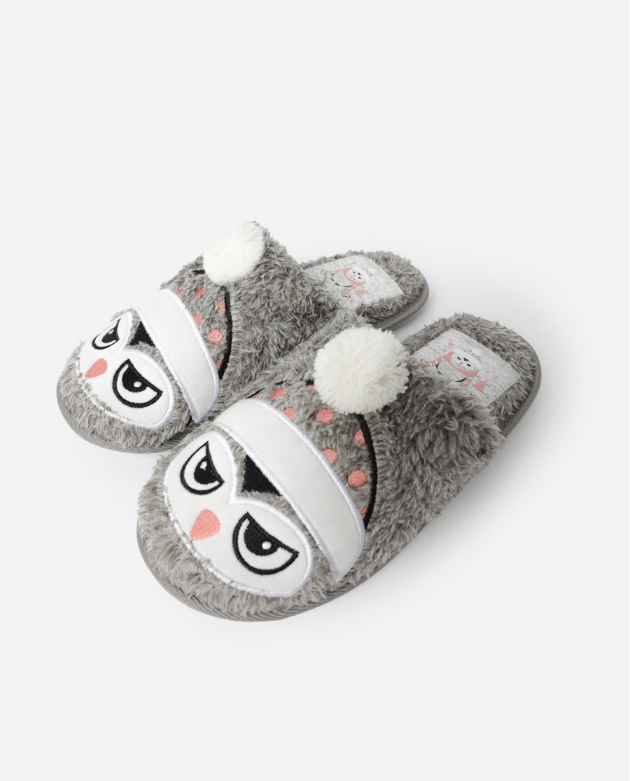 ADMAS Zapatillas De Estar Por Casa Winter Owl para Niña, (Caja 6 unidades) SURTIDO