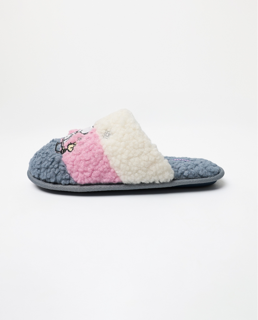 PEANUTS Zapatillas De Estar Por Casa Sherpa Snow Drift para Mujer, (Caja 6 unidades) SURTIDO