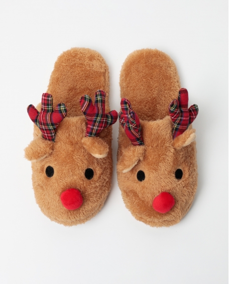 ADMAS Zapatillas De Estar Por Casa Reindeer para Niños, (Caja 6 unidades) SURTIDO