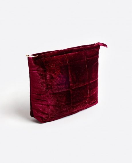 ADMAS Neceser Terciopelo Acolchado ROJO 2